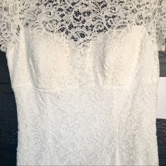 David’s Bridal Short Lace Wedding Dress - NWT - Picture 7 of 8